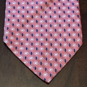 Nicola Ferri Milano Pink Blue 100% Silk Men’s Neck Tie Made In Italy